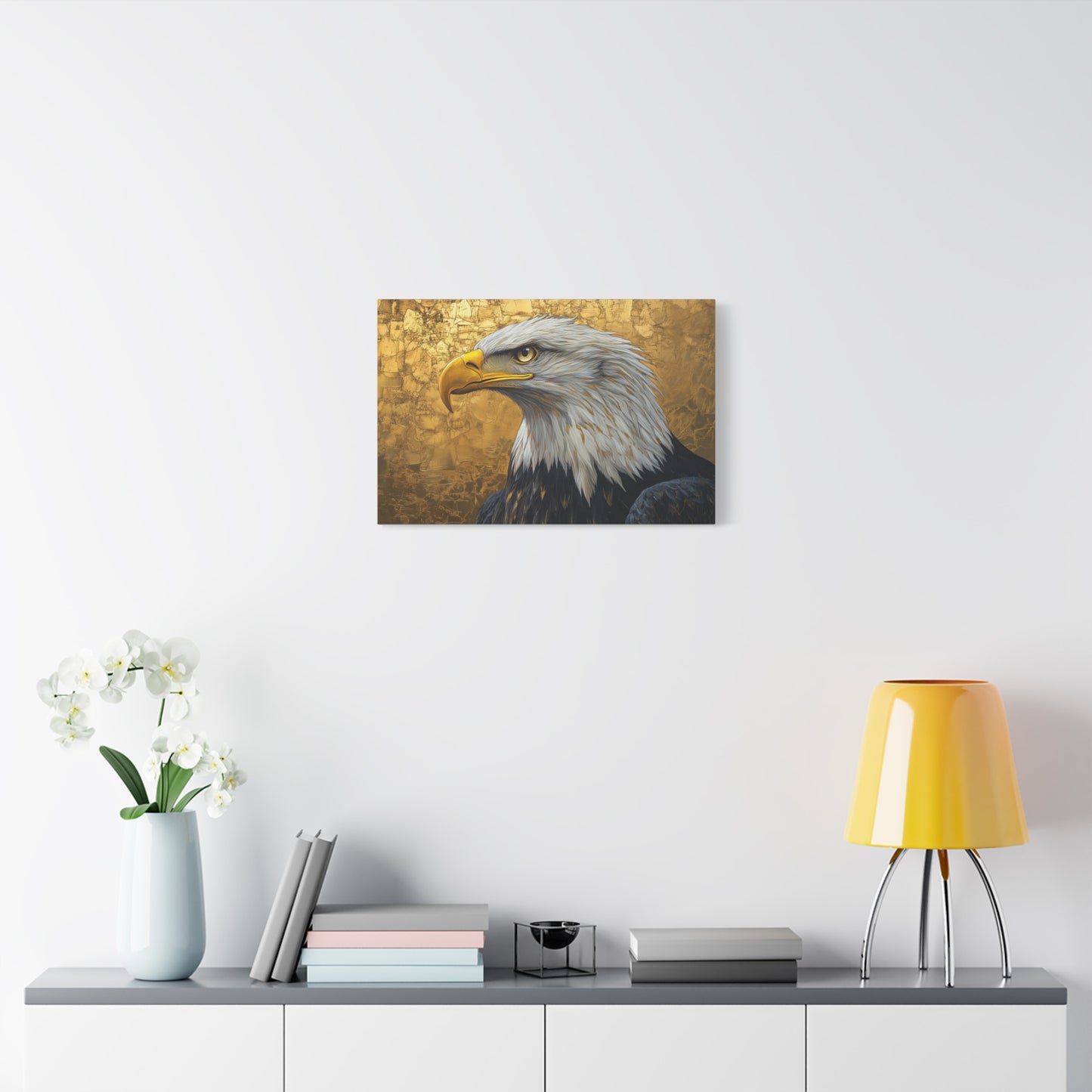 Gold Leaf Bald Eagle - Canvas