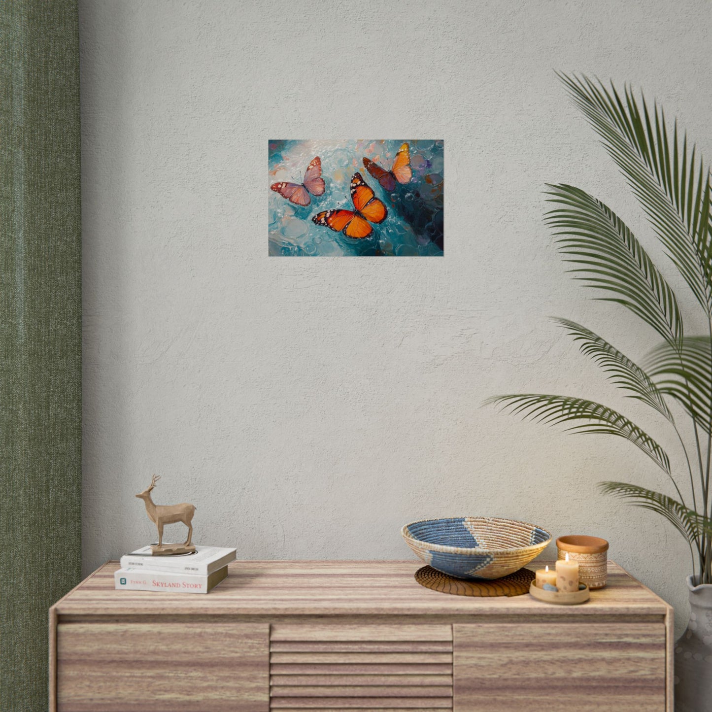 Abstract 3 Butterfly Art - Premium Art Print