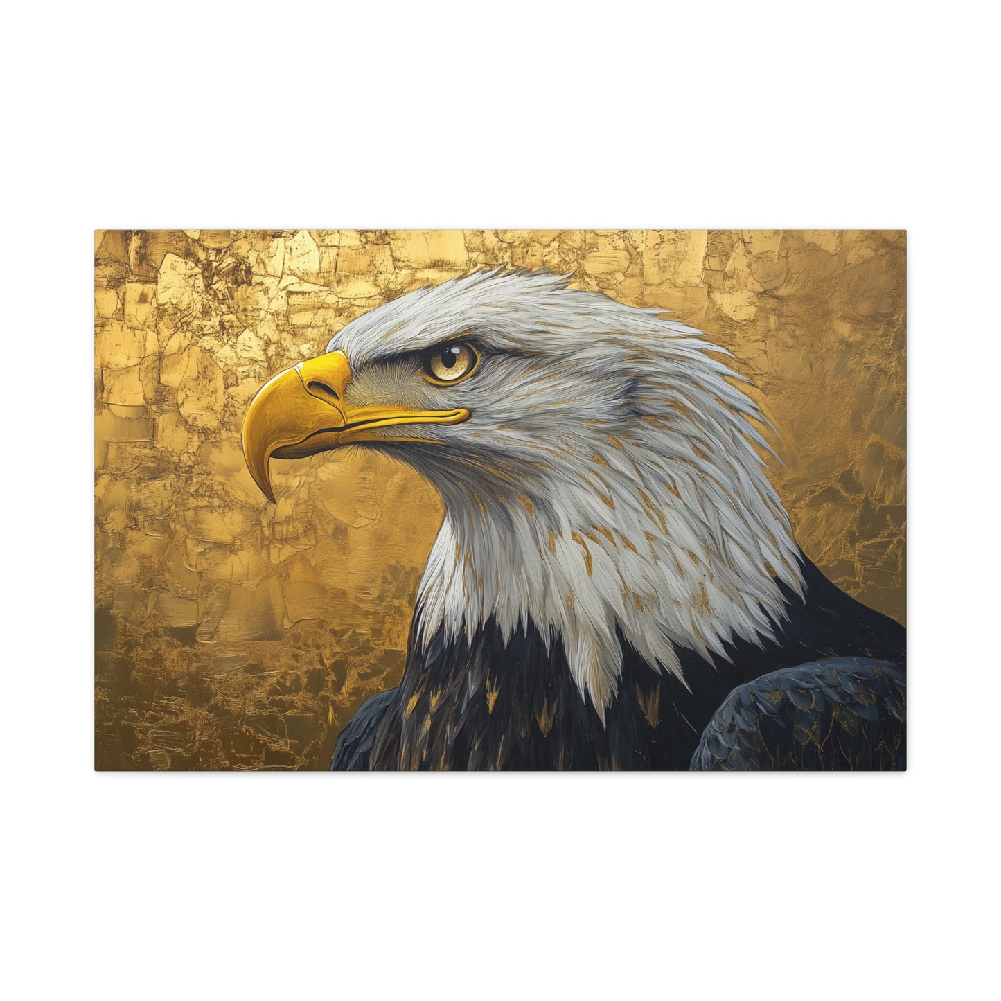 Gold Leaf Bald Eagle - Canvas