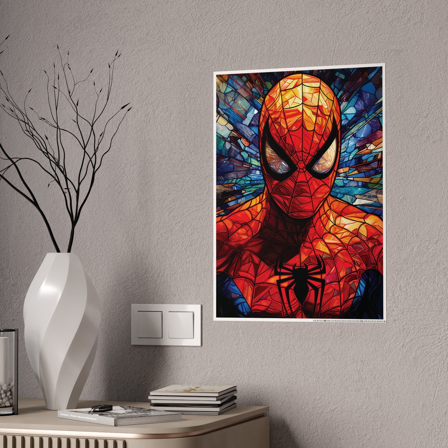 Mosaic Spidey High-Gloss Art Print