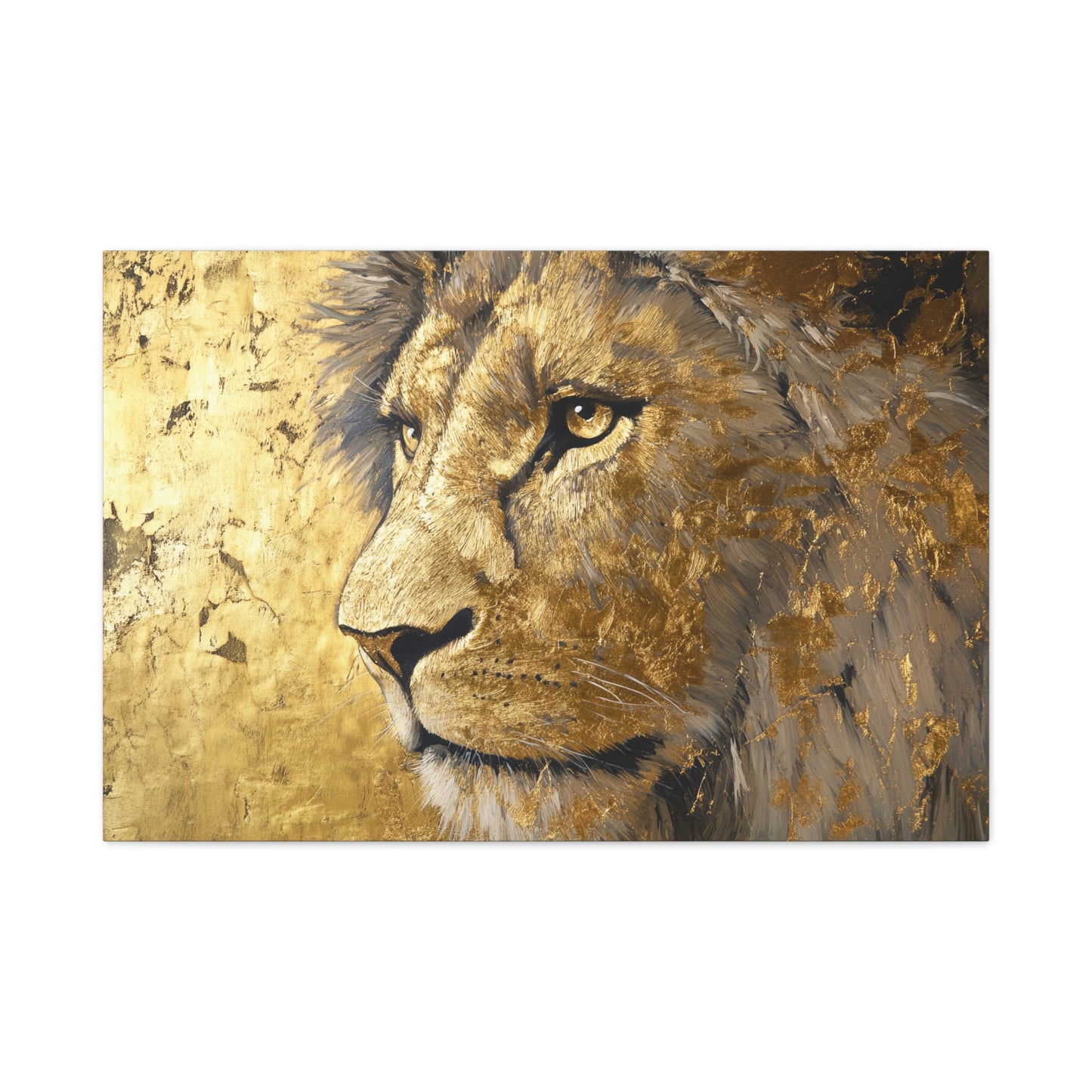 Gold Leaf Lion - Canvas