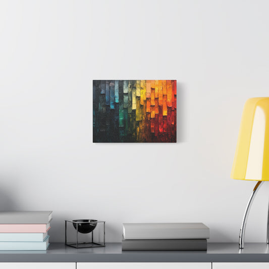 Abstract Color Strips - Canvas