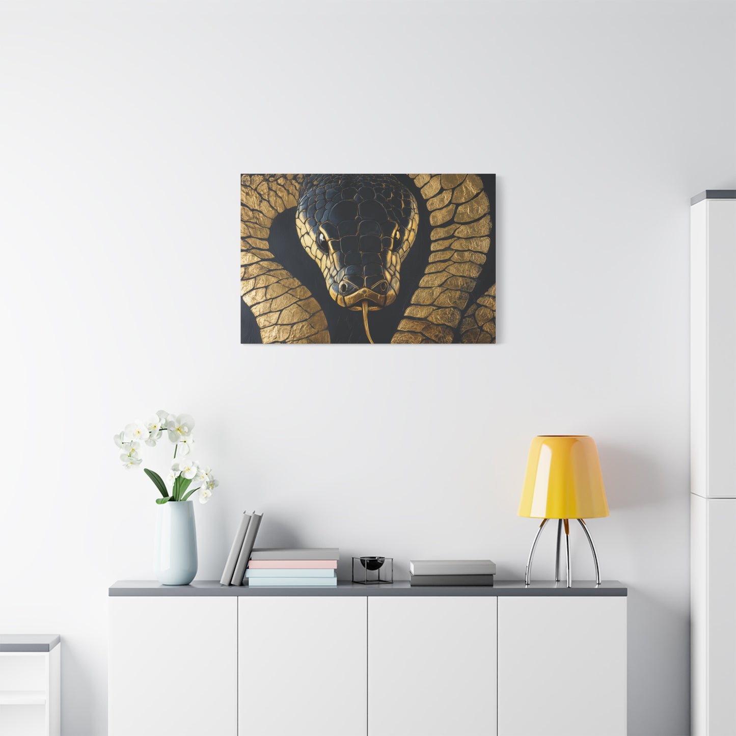 Gold Leaf Snake - Canvas
