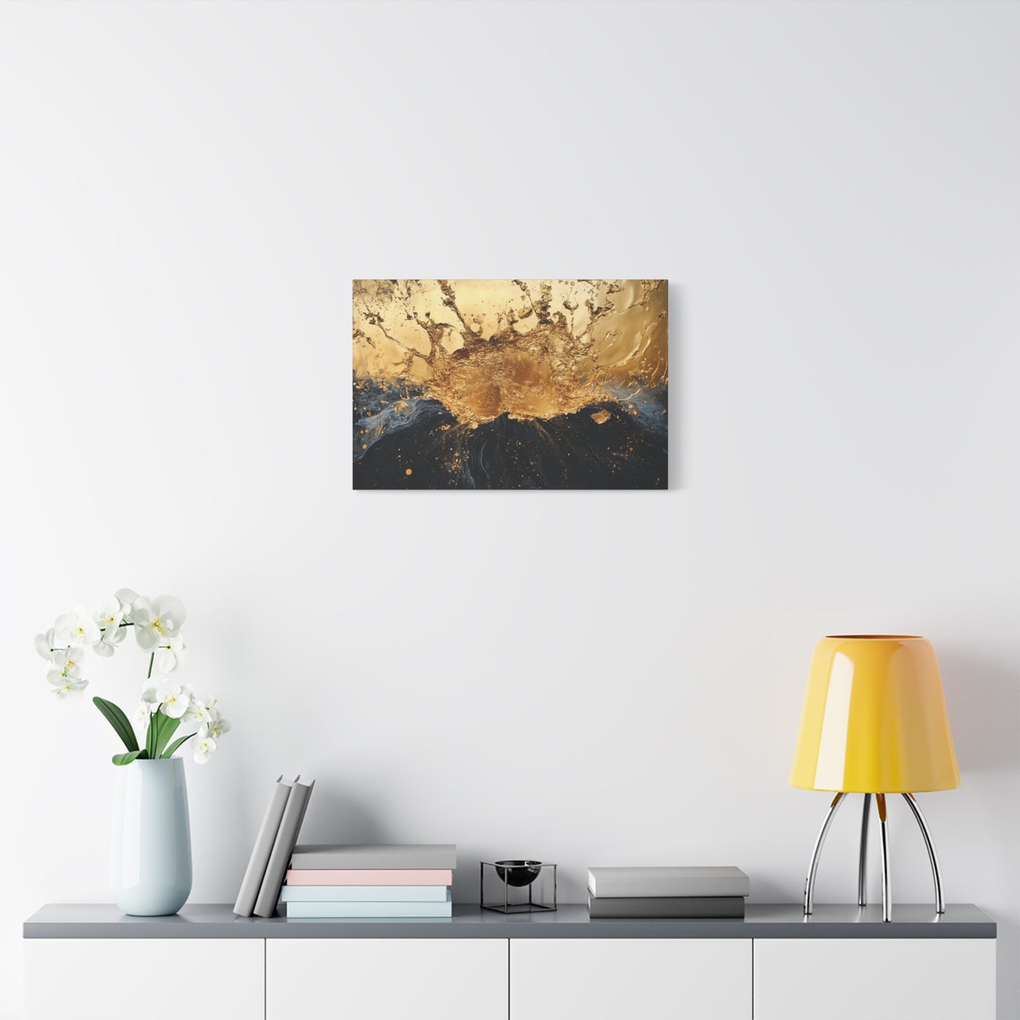 Gold Leaf Abstract Eruption - Canvas