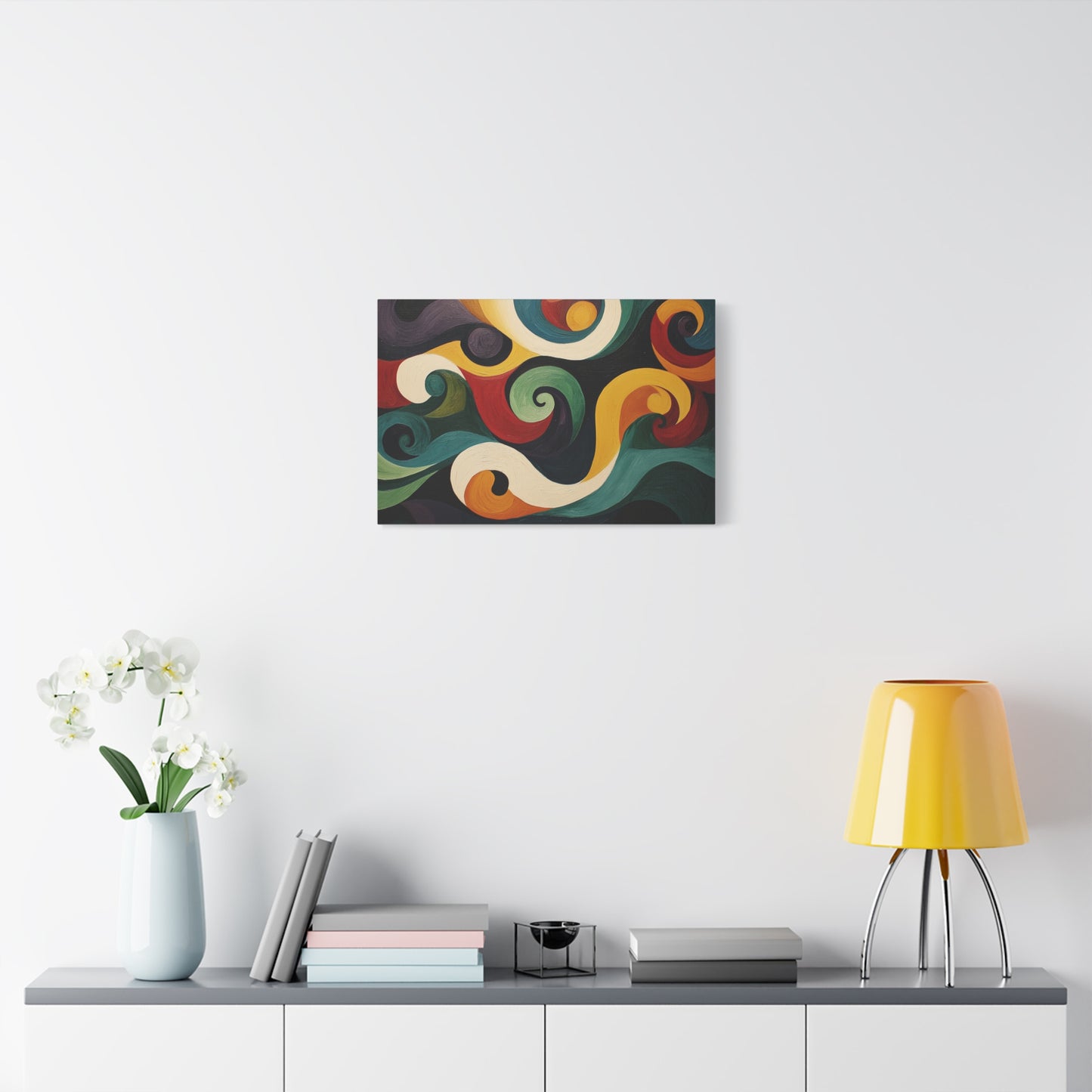 Artistic Swirls Abstract - Canvas