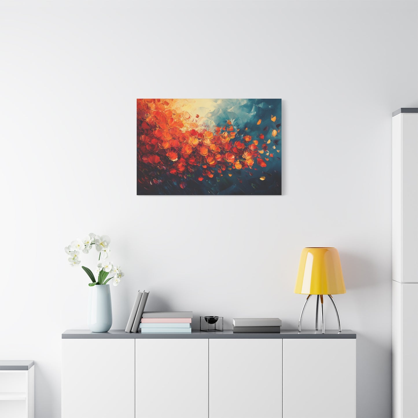 Fiery Floral - Canvas