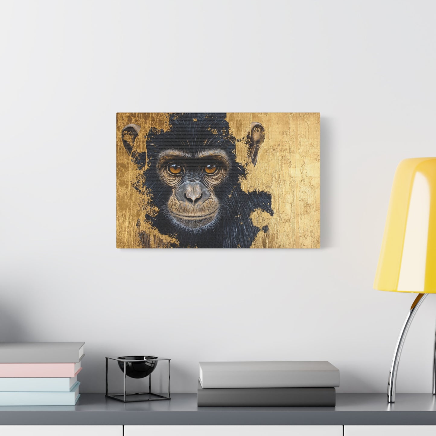 Gold Leaf Chimpanzee - Canvas