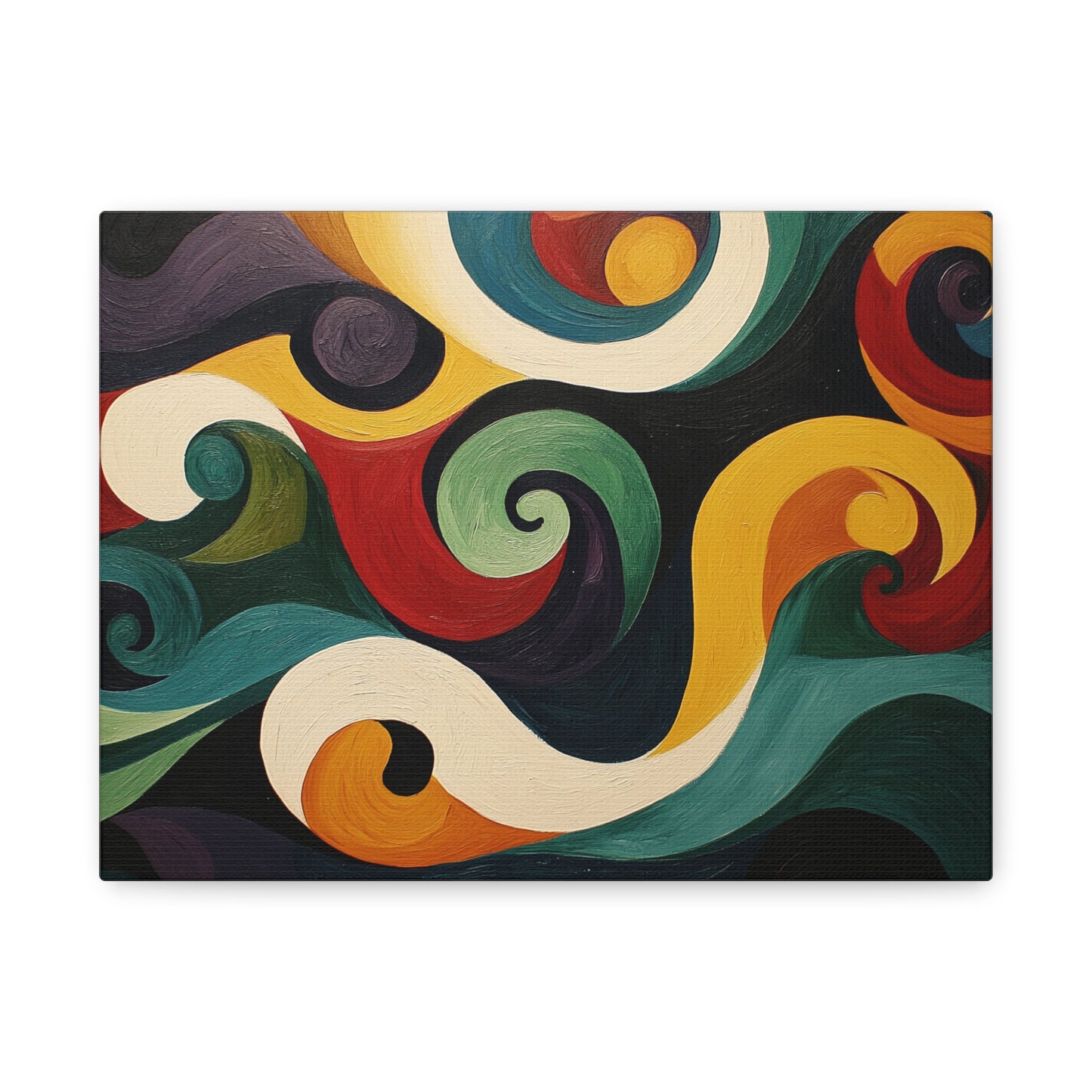 Artistic Swirls Abstract - Canvas