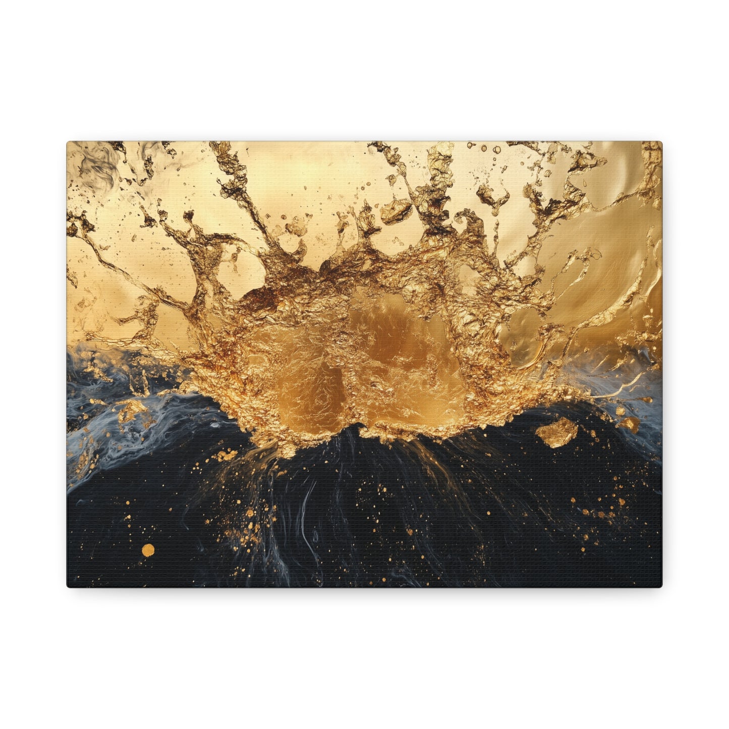 Gold Leaf Abstract Eruption - Canvas