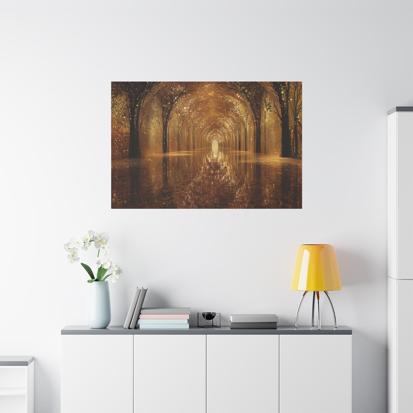 Enchanting Golden Path Art - Canvas