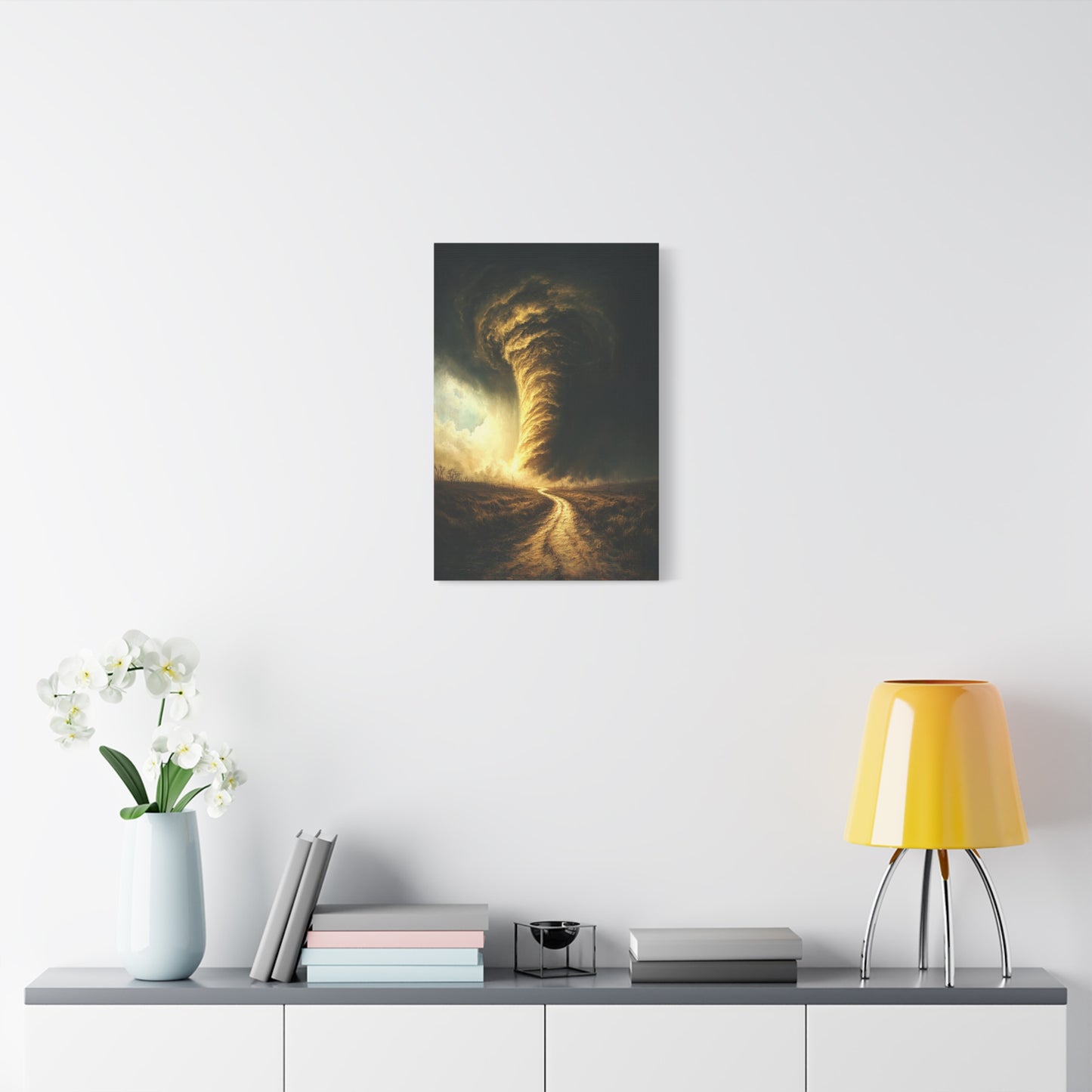 The Footpath To Destruction Tornado Art - Canvas