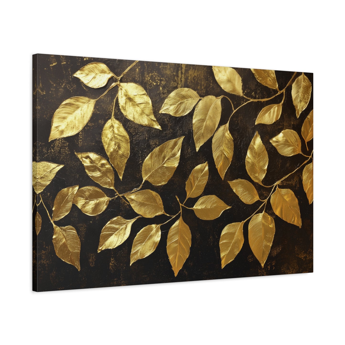 Gold Leaf Golden Leaves - Canvas