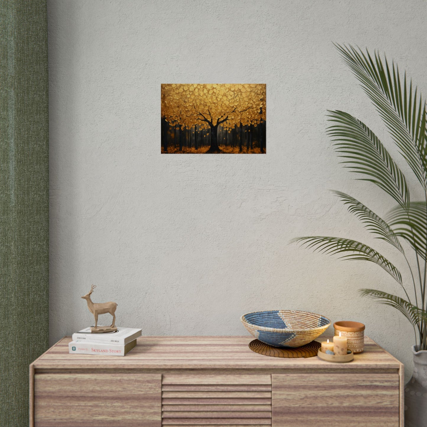 Gold Leaf Golden Forest Tree - Premium Art Print