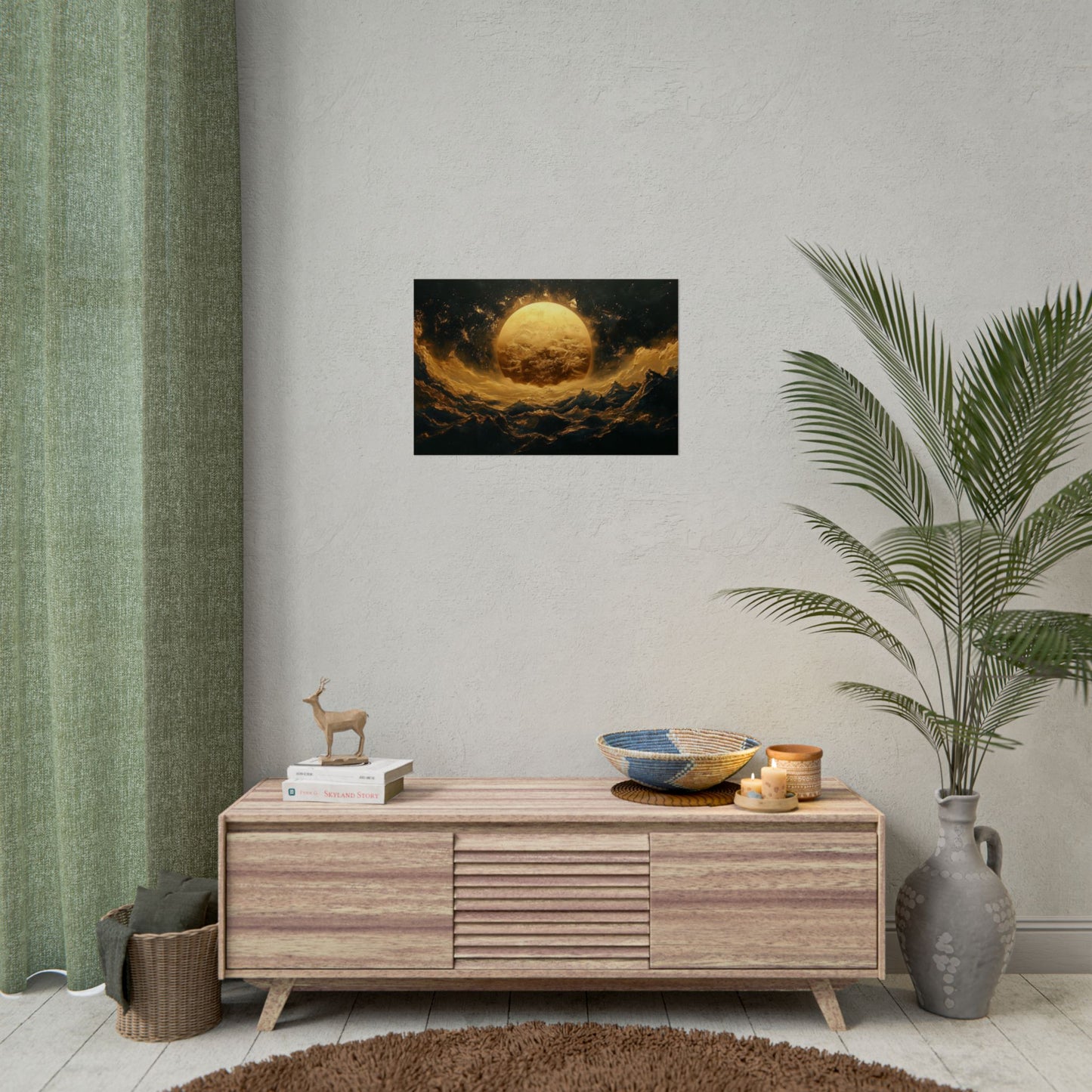 Gold Leaf Celestial View - Premium Art Print