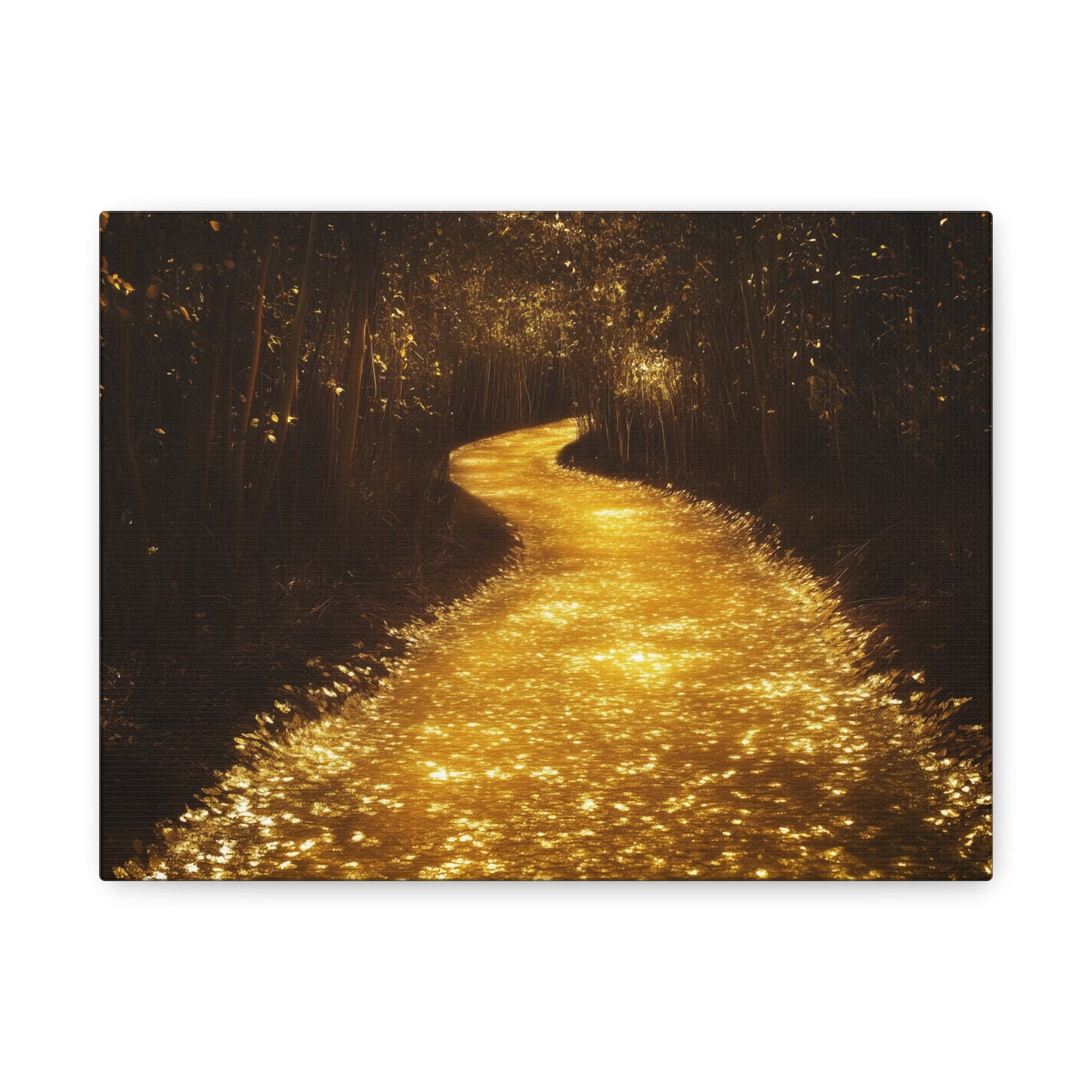 Gold Leaf Magical Golden Pathway - Canvas