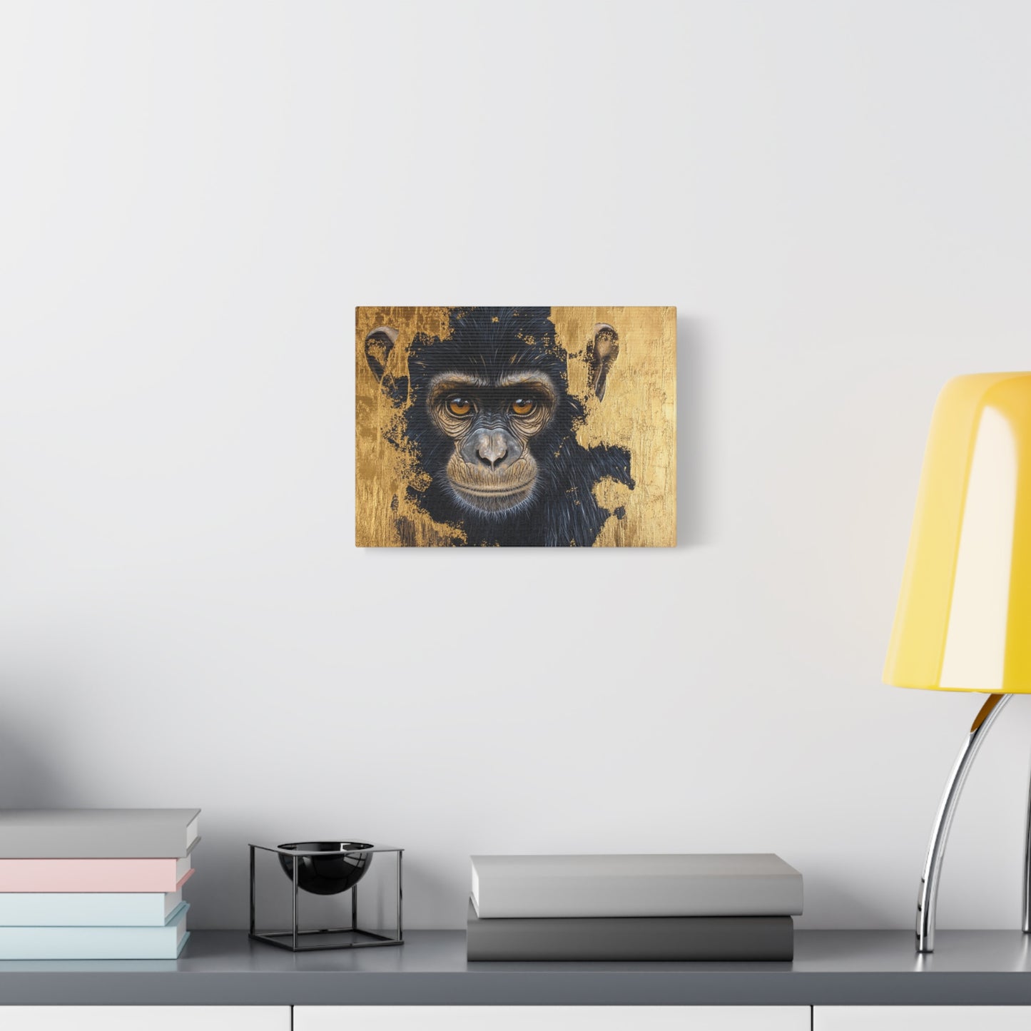 Gold Leaf Chimpanzee - Canvas