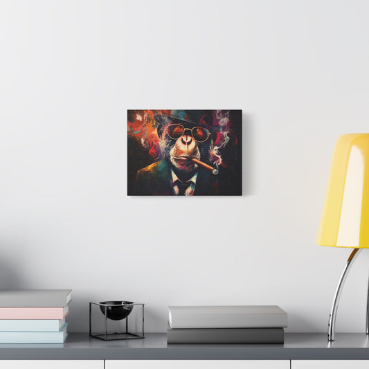 Gangster Chimpanzee Art - Canvas