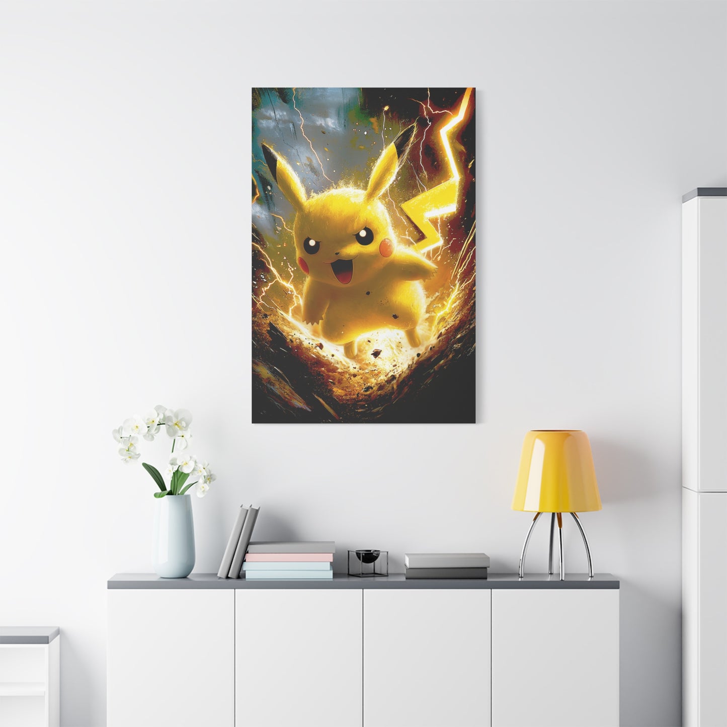 Lightning Mouse Thunderbolt Art - Canvas