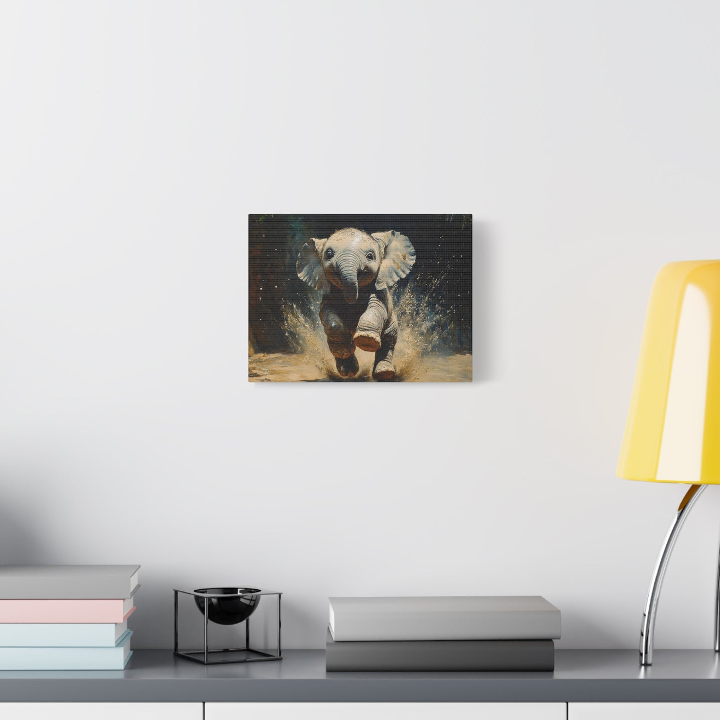 Playful Baby Elephant - Canvas