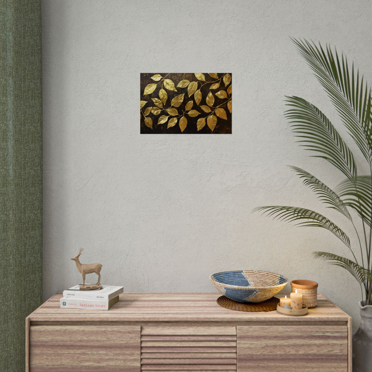 Gold Leaf Golden Leaves - Premium Art Print