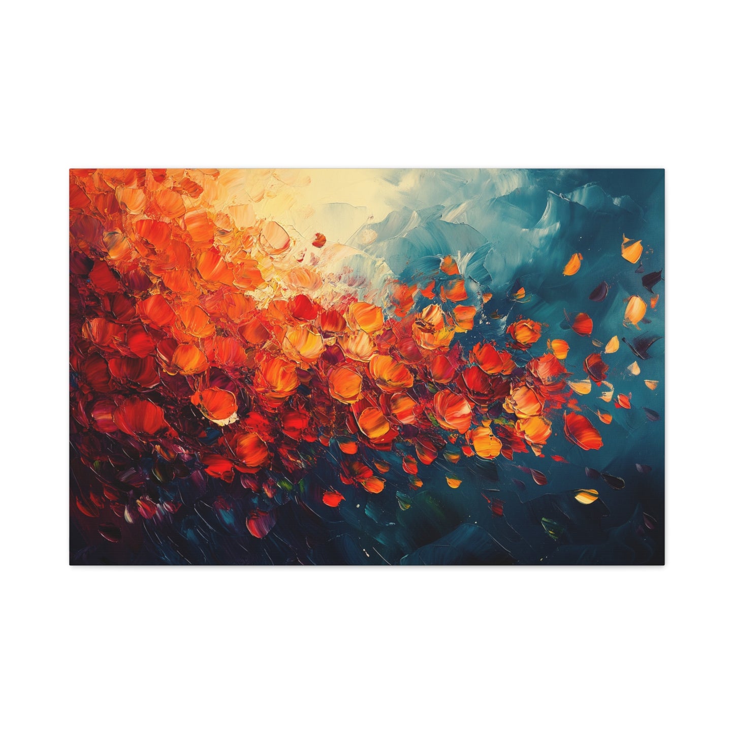 Fiery Floral - Canvas
