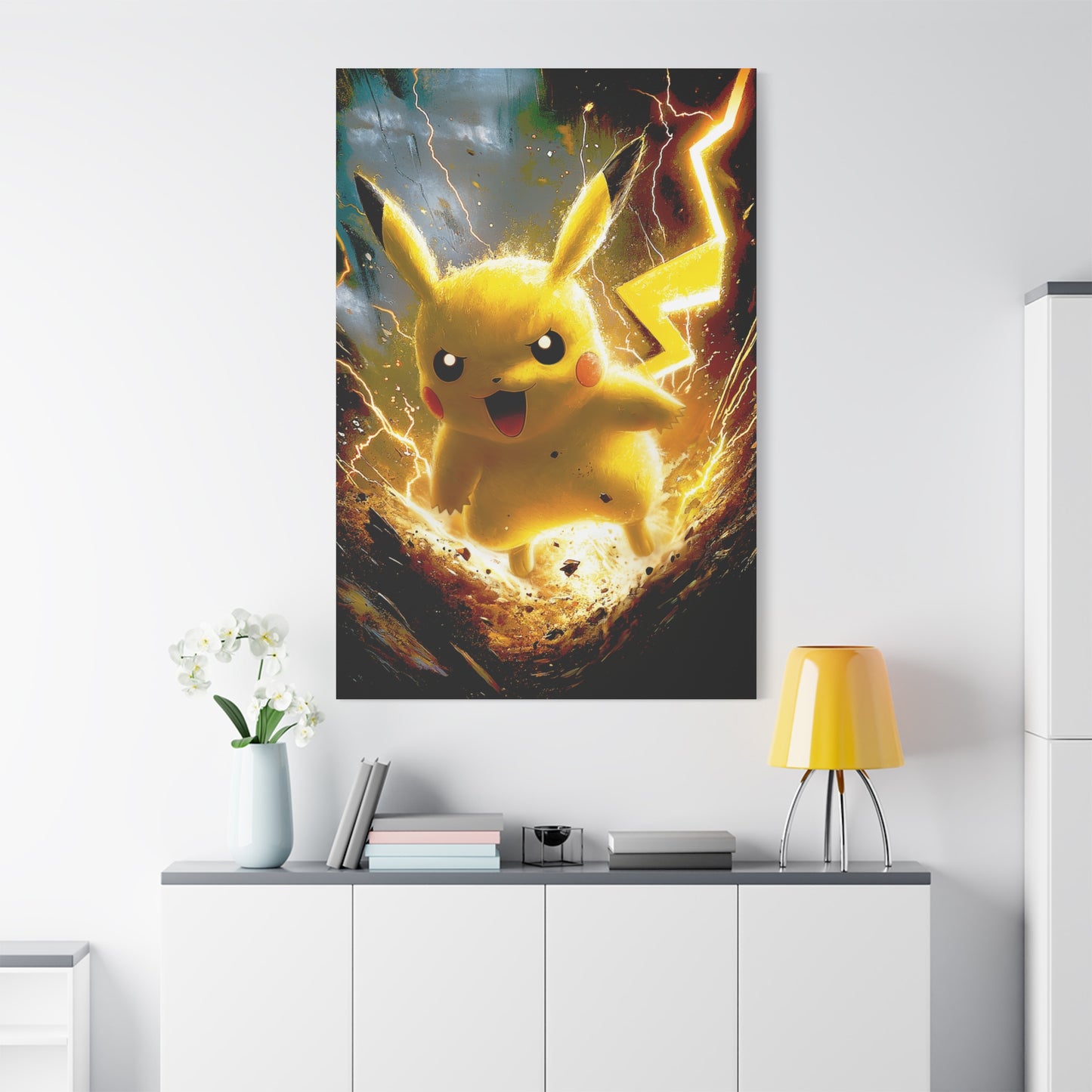 Lightning Mouse Thunderbolt Art - Canvas