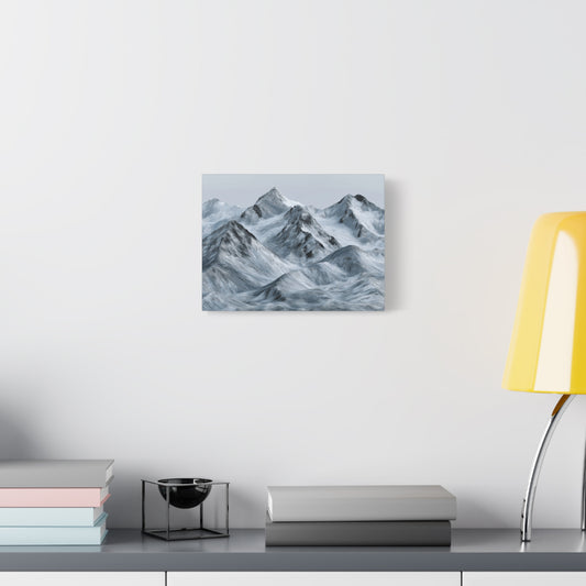 Snowy Mountain Range Glory - Canvas