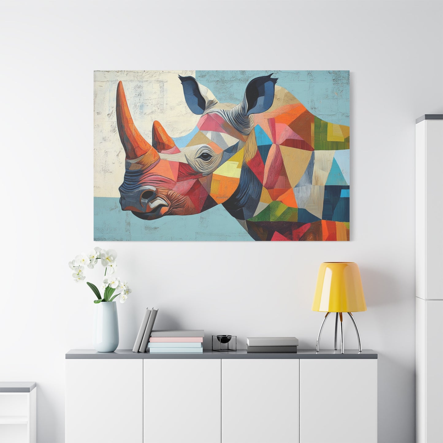 Abstract Rhino - Canvas