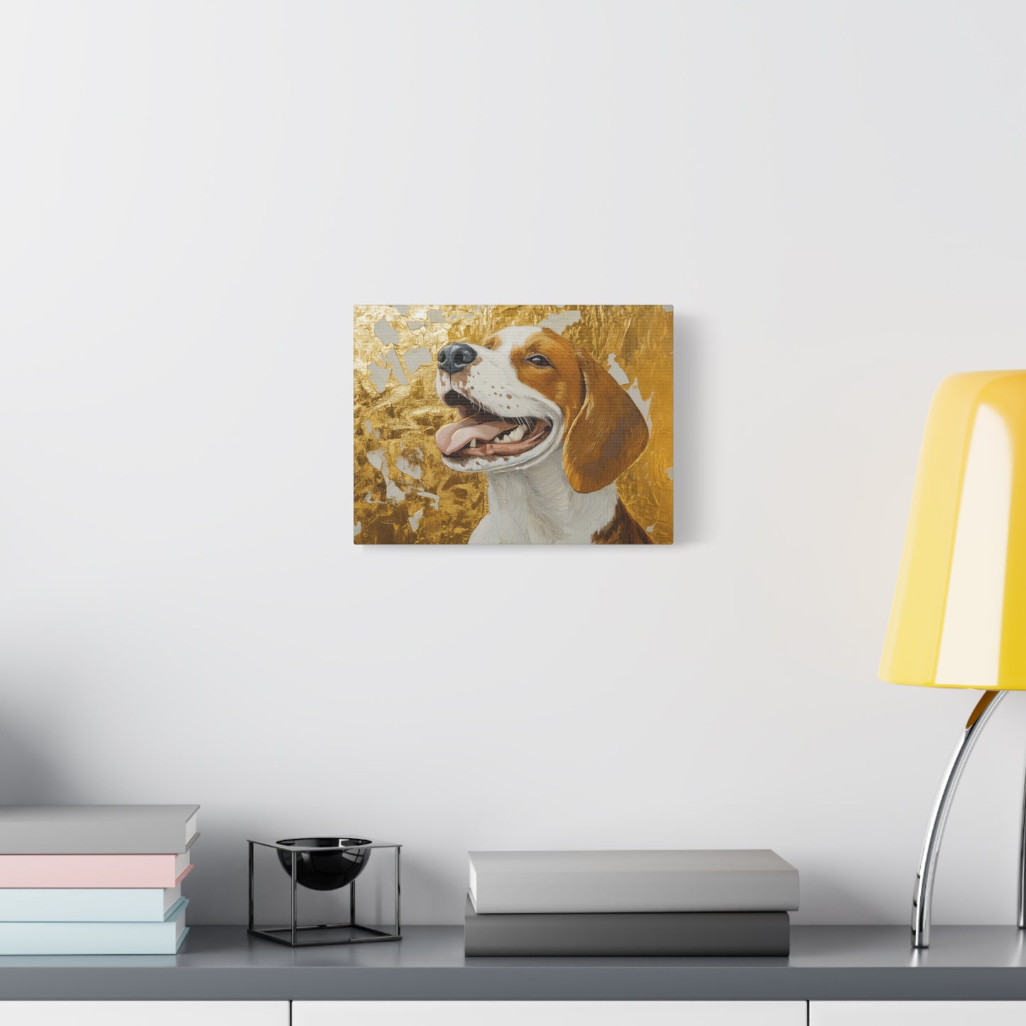 Gold Leaf Beagle - Canvas