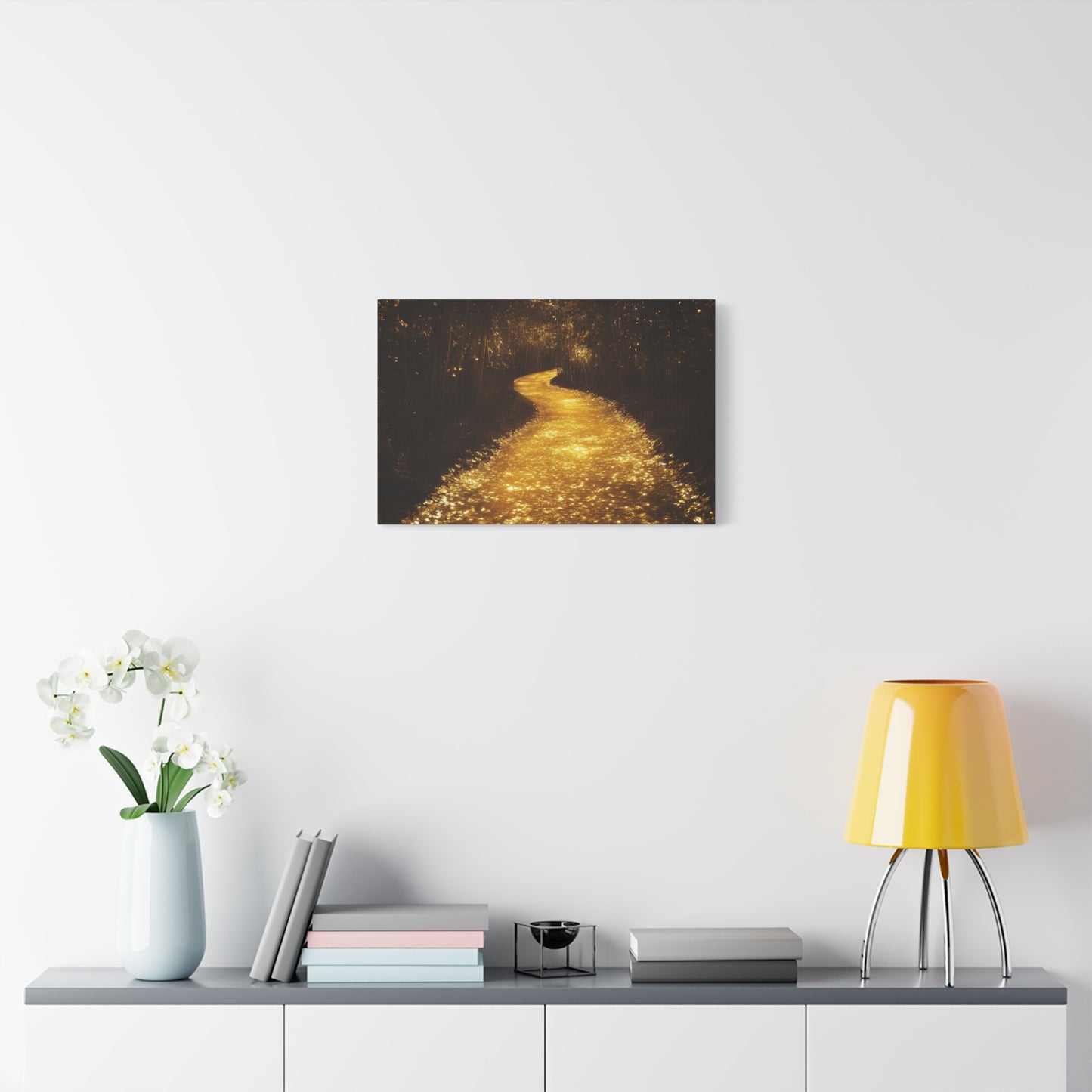 Gold Leaf Magical Golden Pathway - Canvas