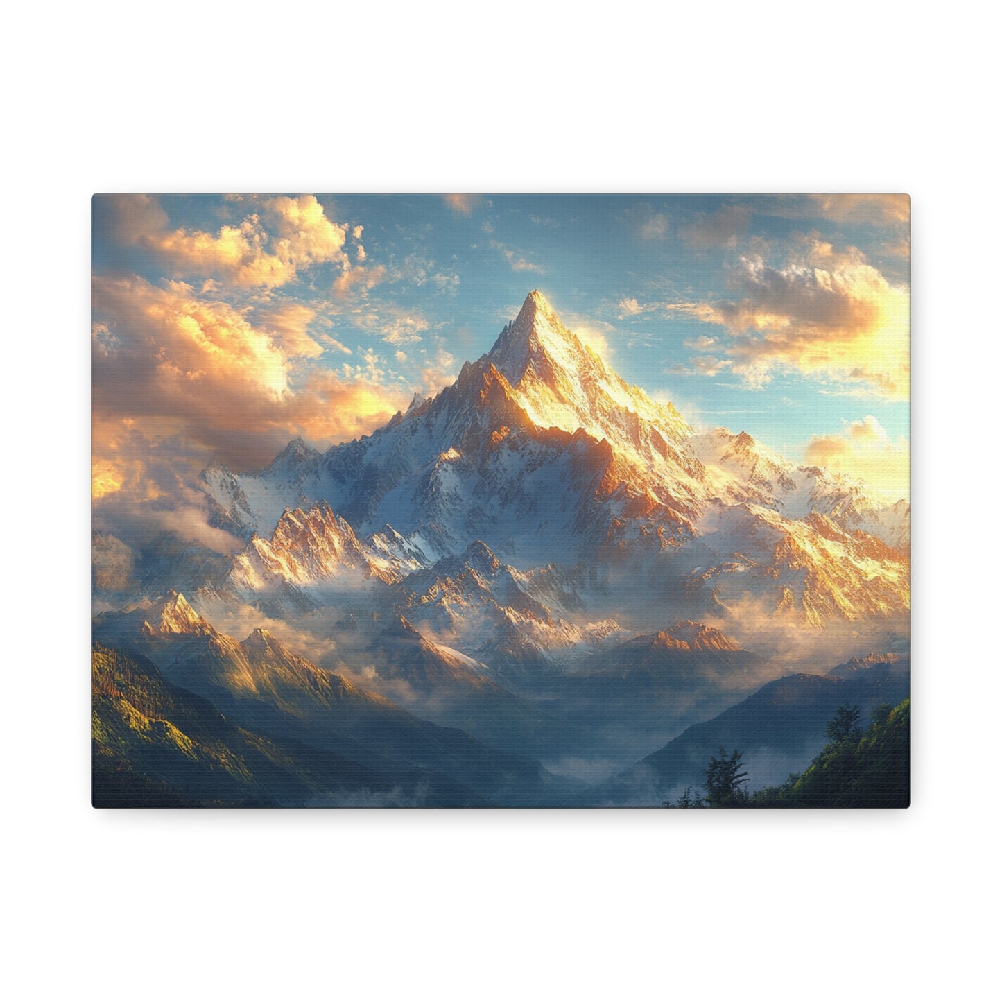 Majestic Glory Beautiful Mountain View - Canvas