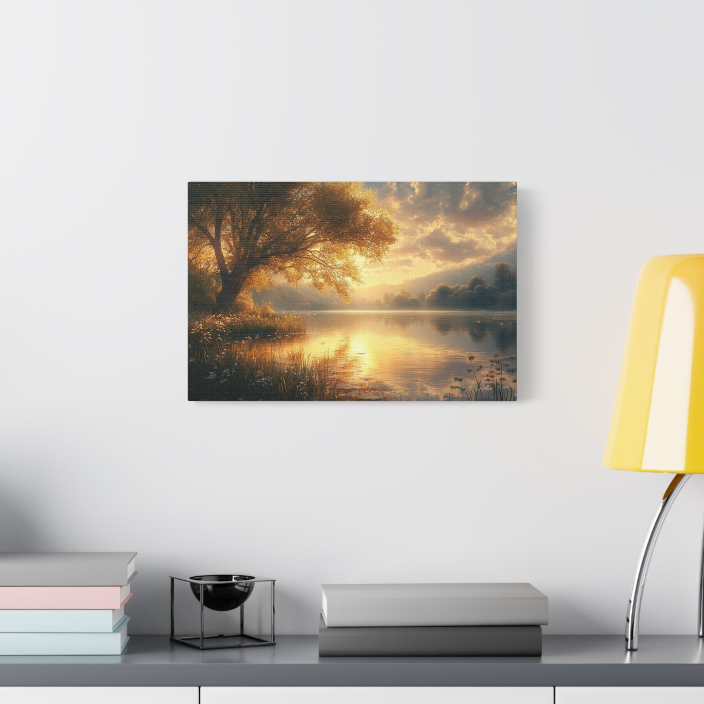 Peaceful Waterside Tranquility - Canvas