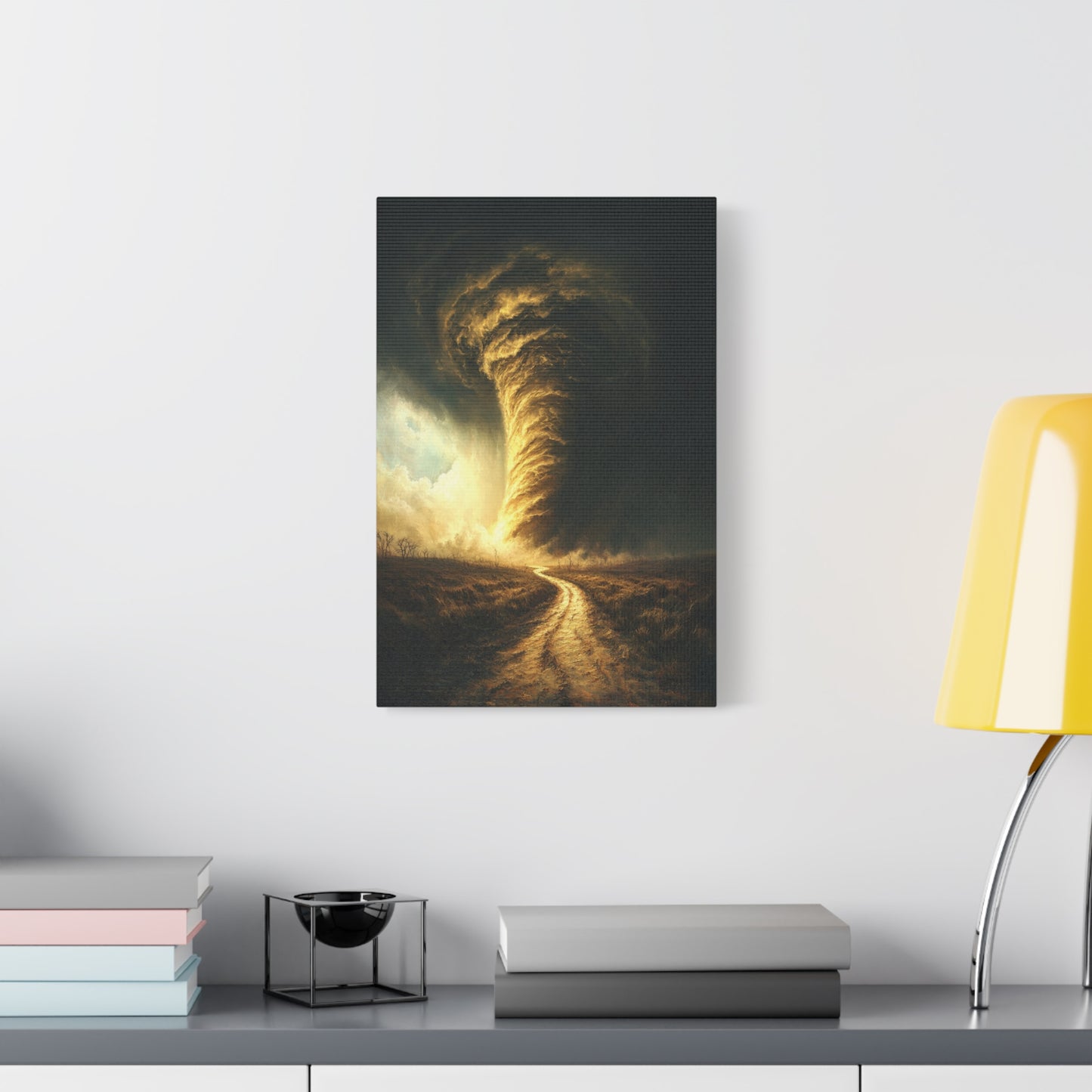 The Footpath To Destruction Tornado Art - Canvas