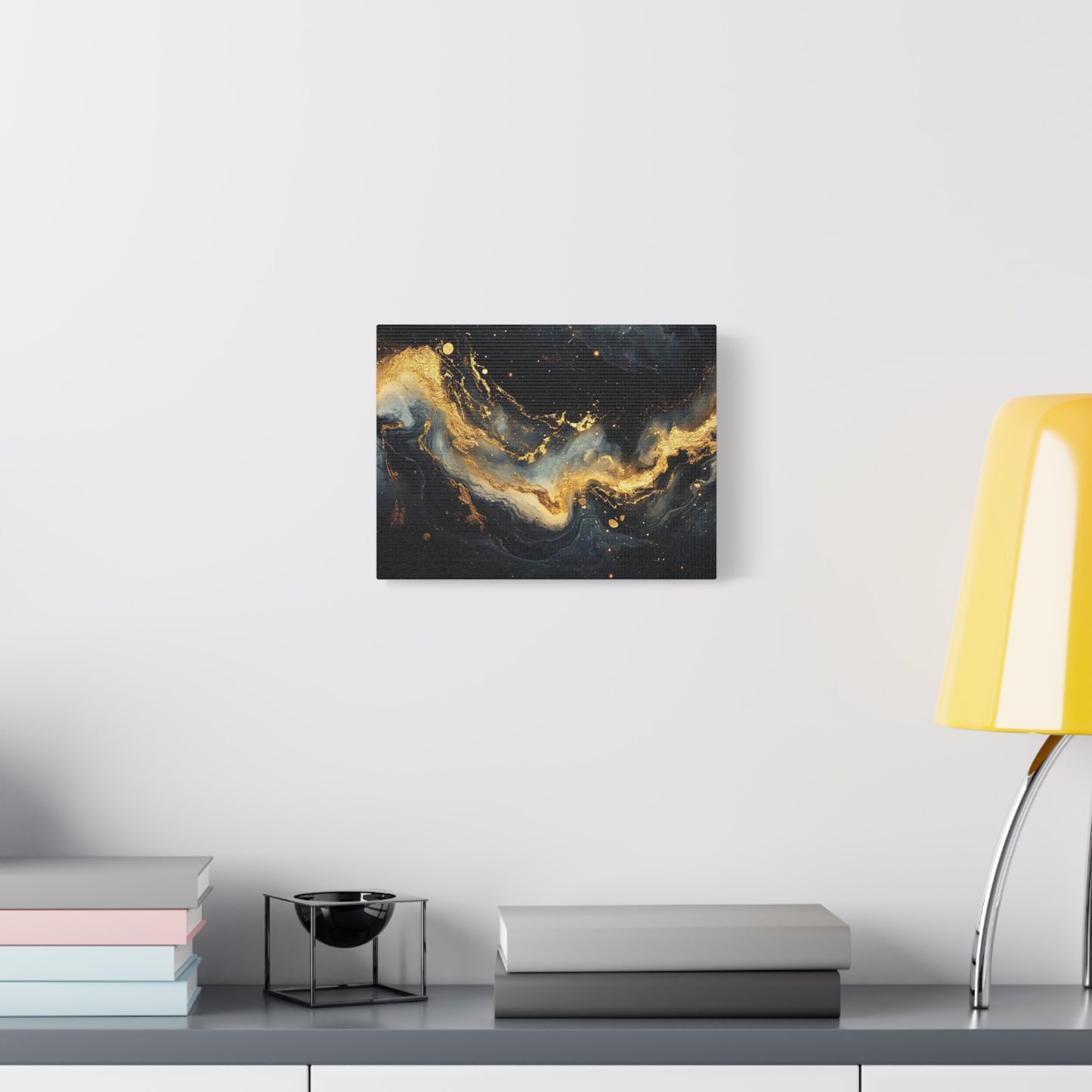 Gold Leaf Outer Space View - Canvas