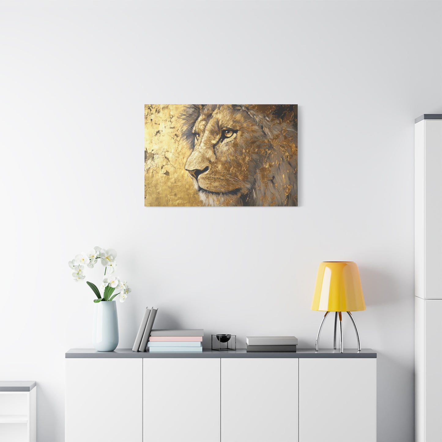 Gold Leaf Lion - Canvas