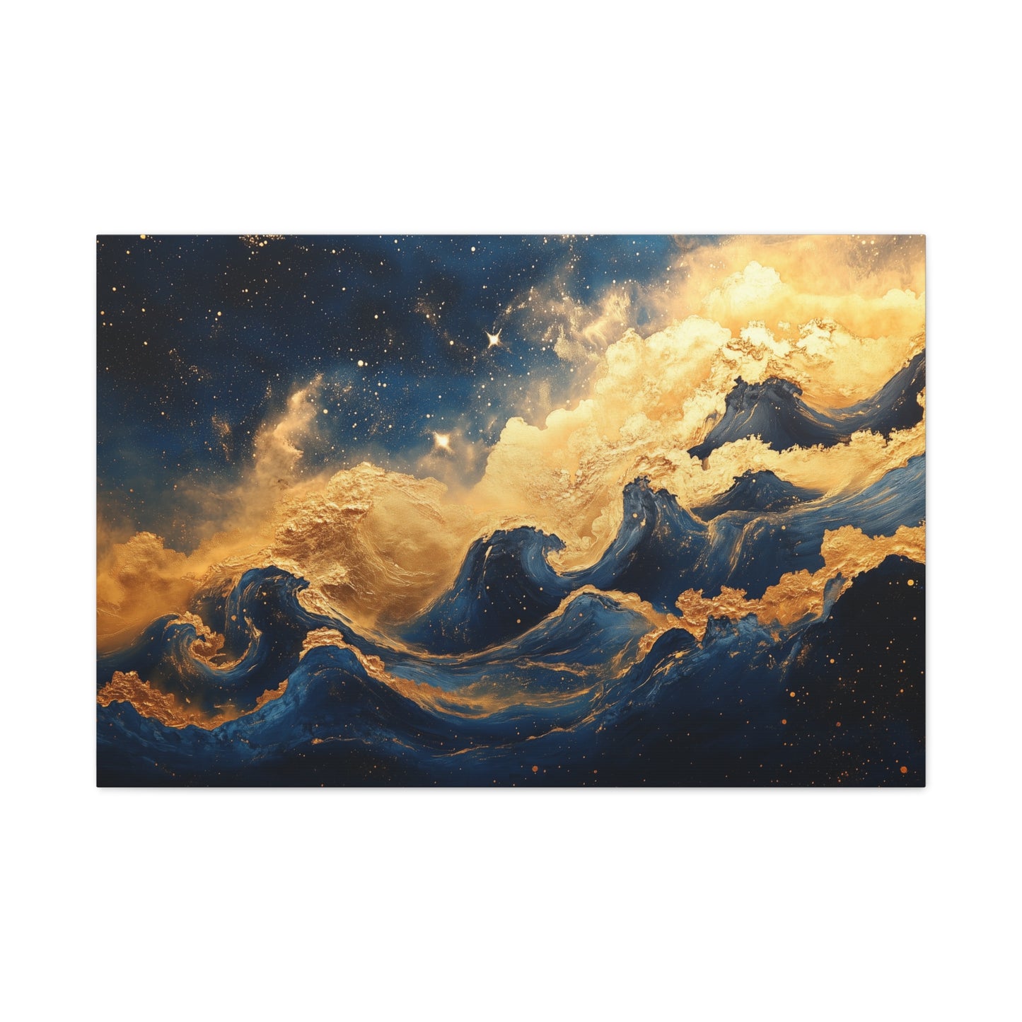 Gold Leaf Star Nursery - Canvas