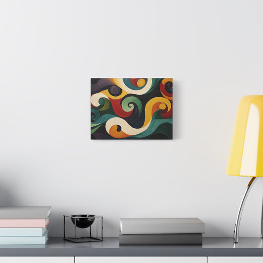 Artistic Swirls Abstract - Canvas