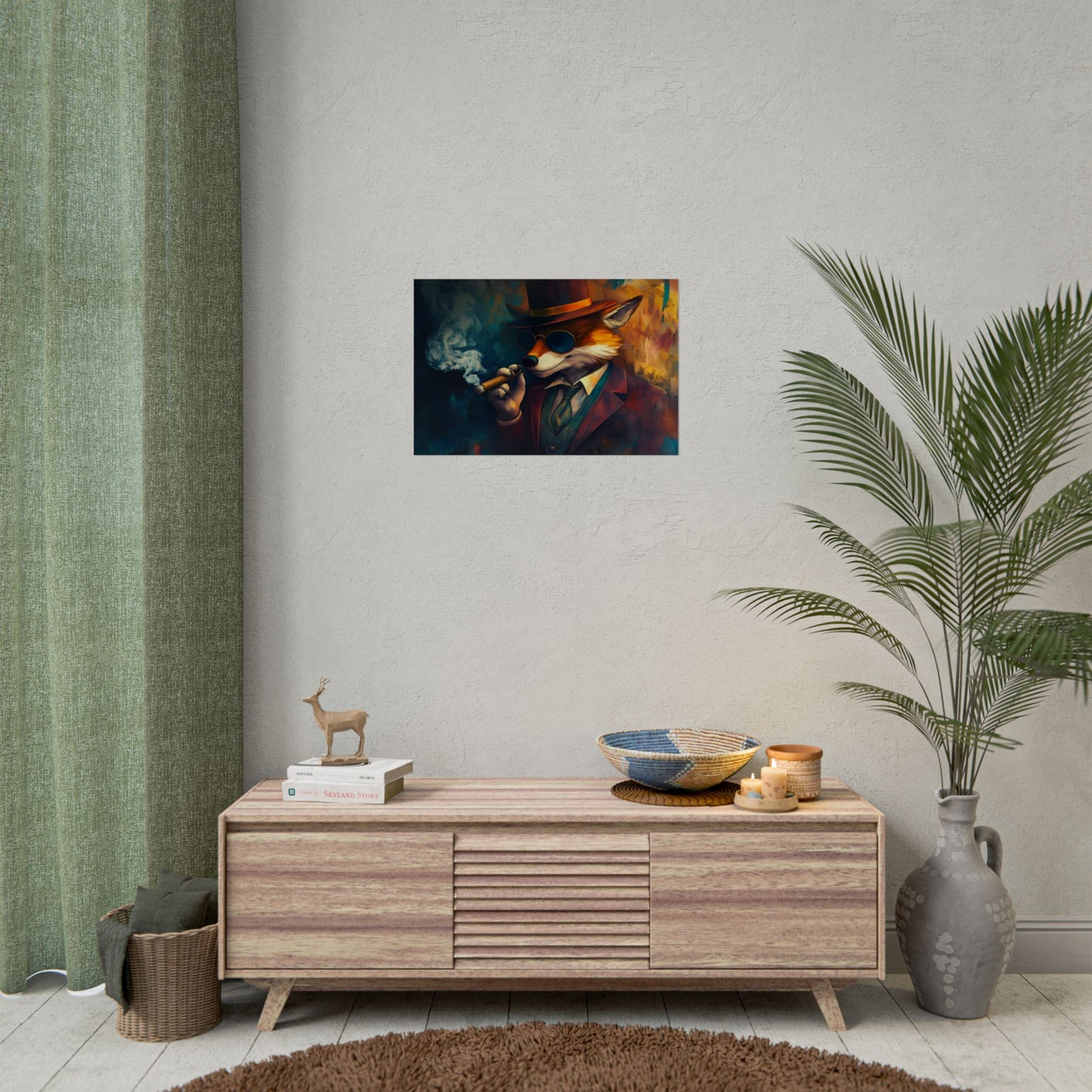 Gangster Fox Art - Premium Art Print