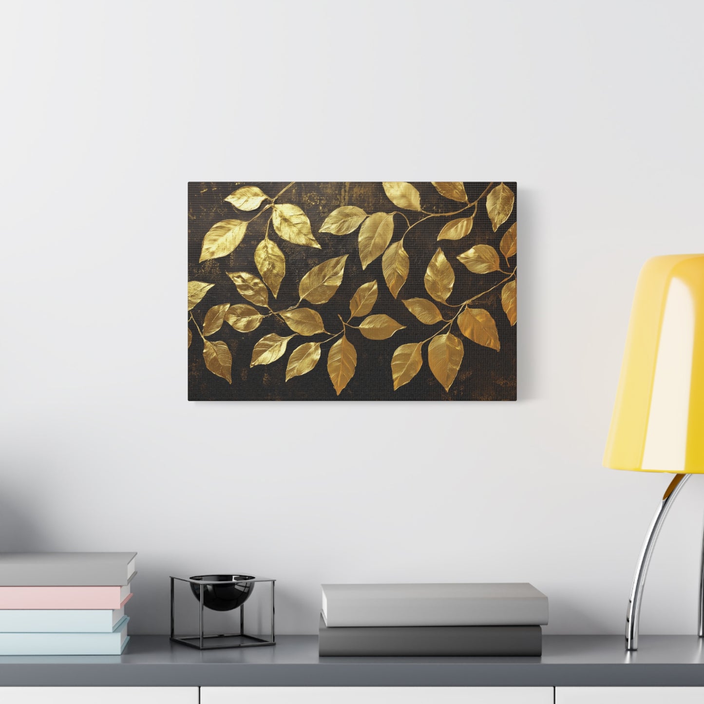 Gold Leaf Golden Leaves - Canvas