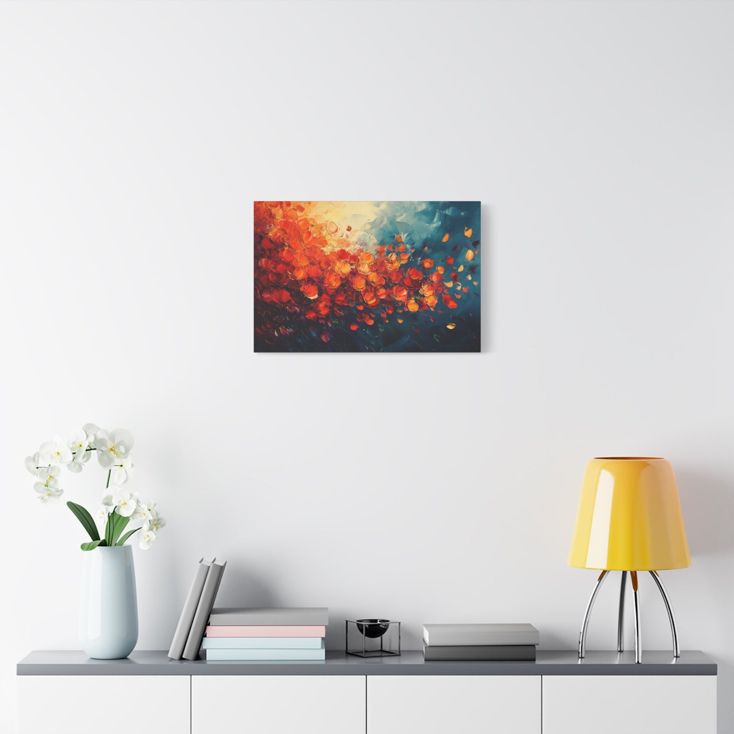 Fiery Floral - Canvas