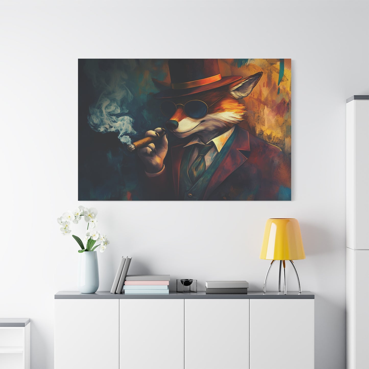 Gangster Fox Art - Canvas