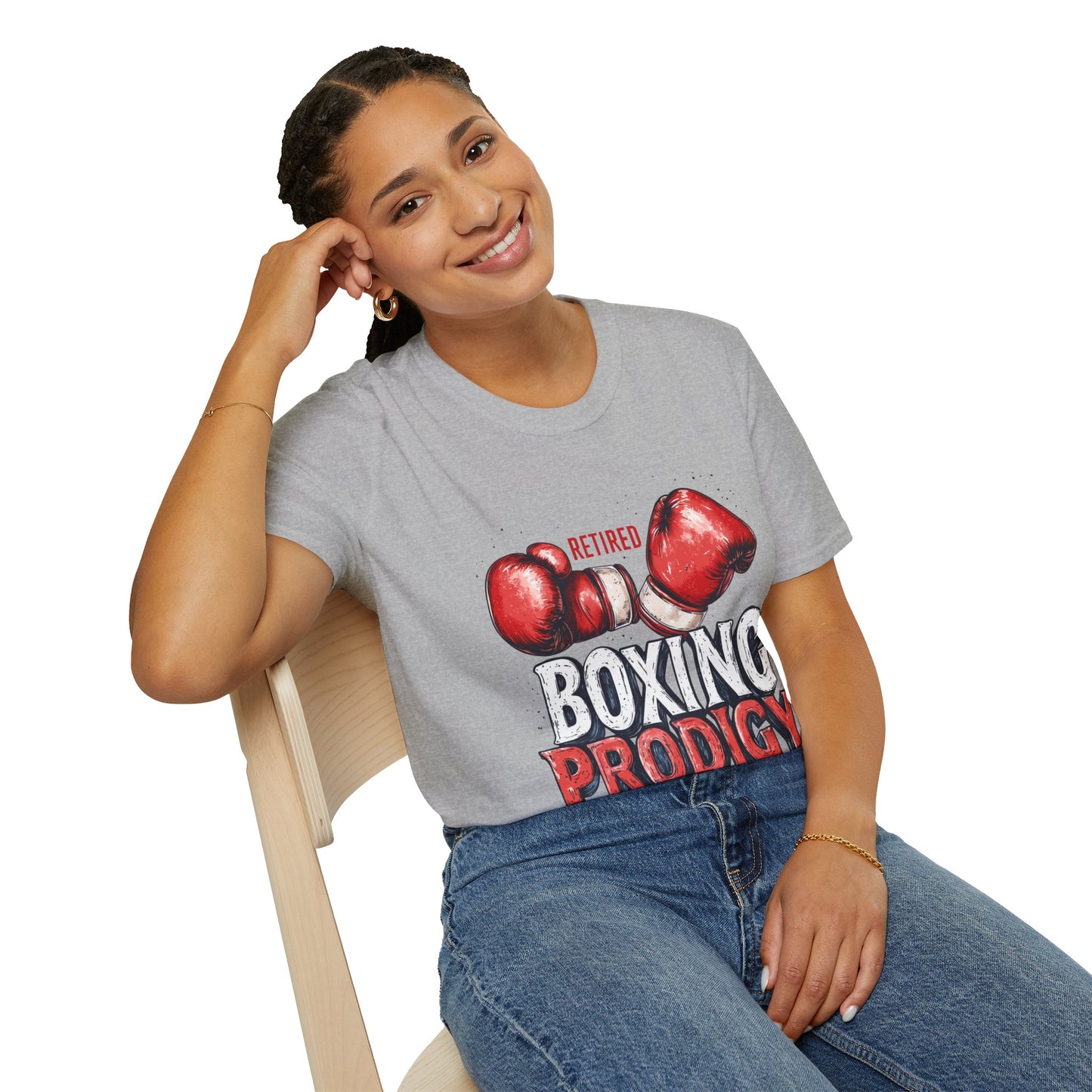Retired Boxing Prodigy, Unisex Softstyle T-Shirt