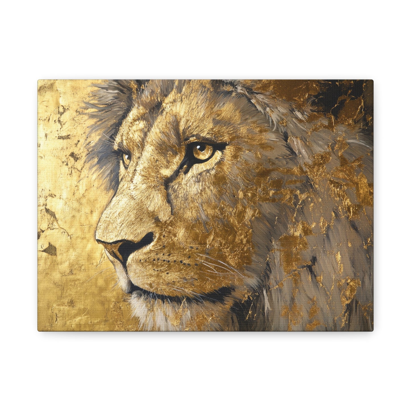Gold Leaf Lion - Canvas