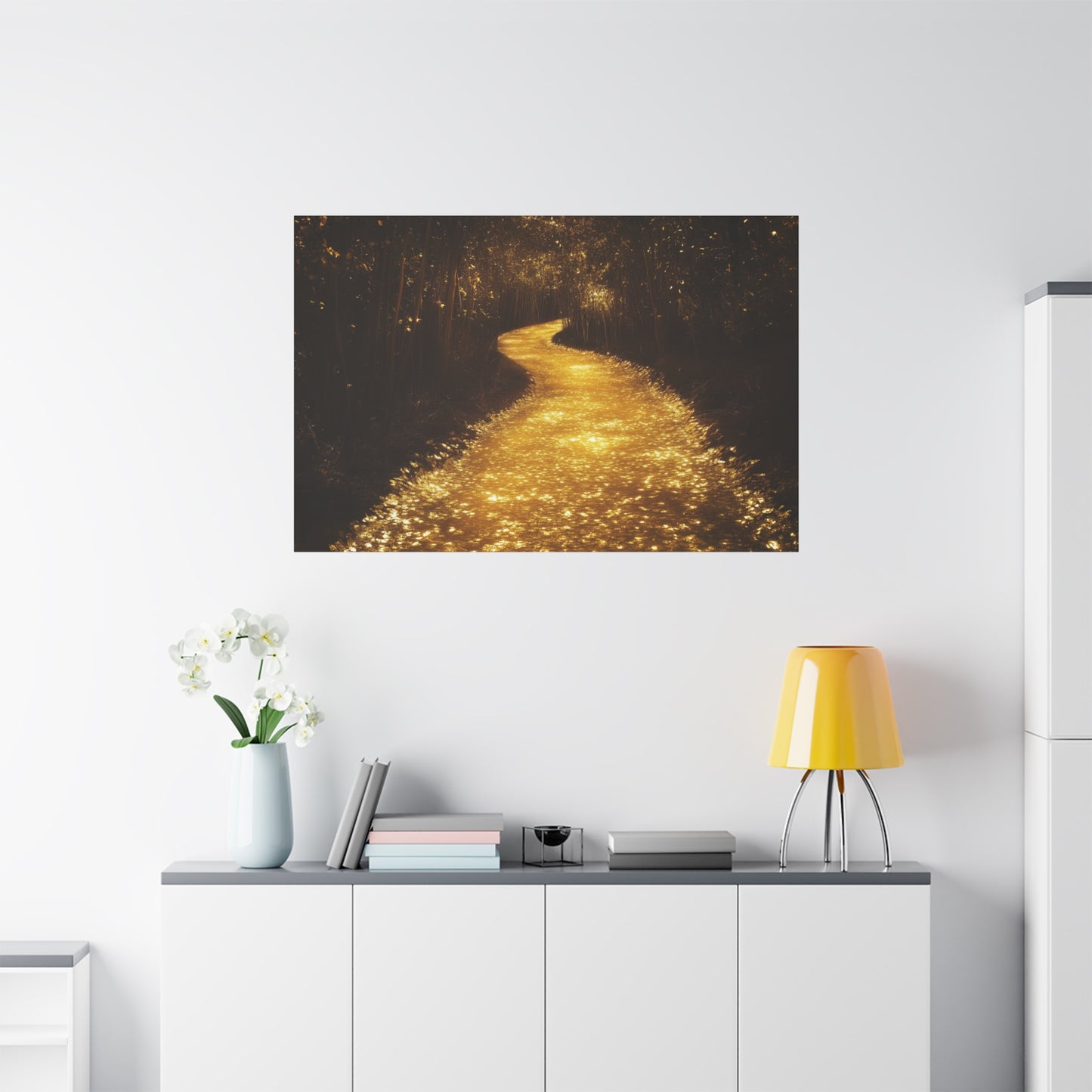 Gold Leaf Magical Golden Pathway - Canvas