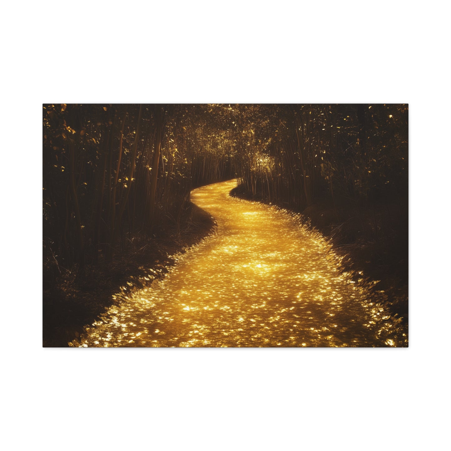 Gold Leaf Magical Golden Pathway - Canvas