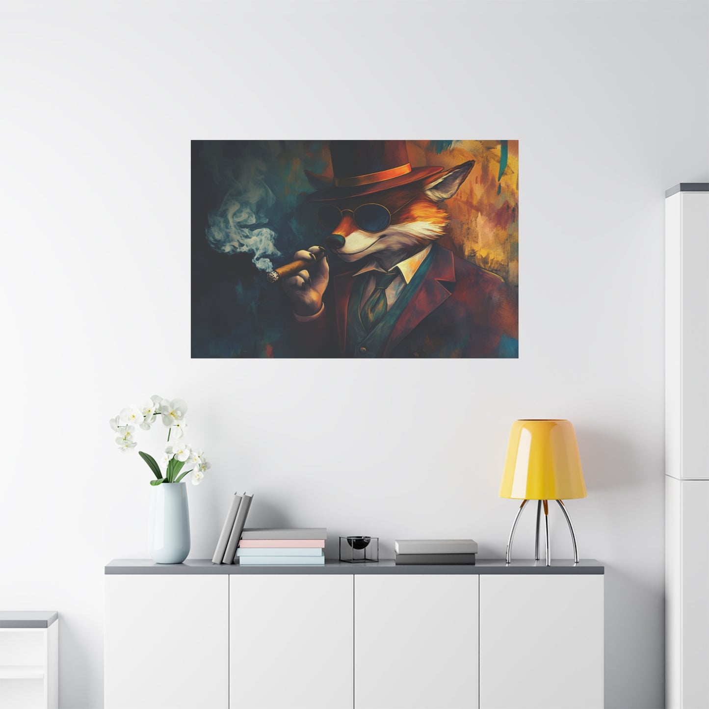 Gangster Fox Art - Canvas