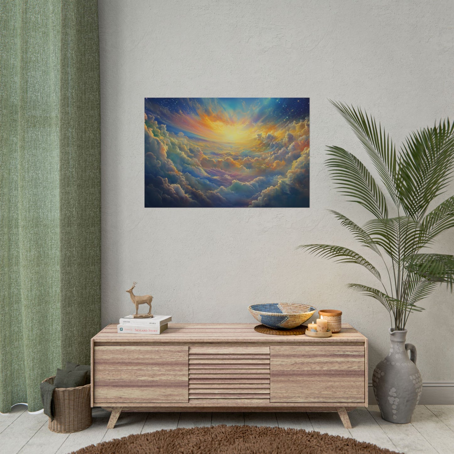Serene Colorful Sky Art - Premium Art Print