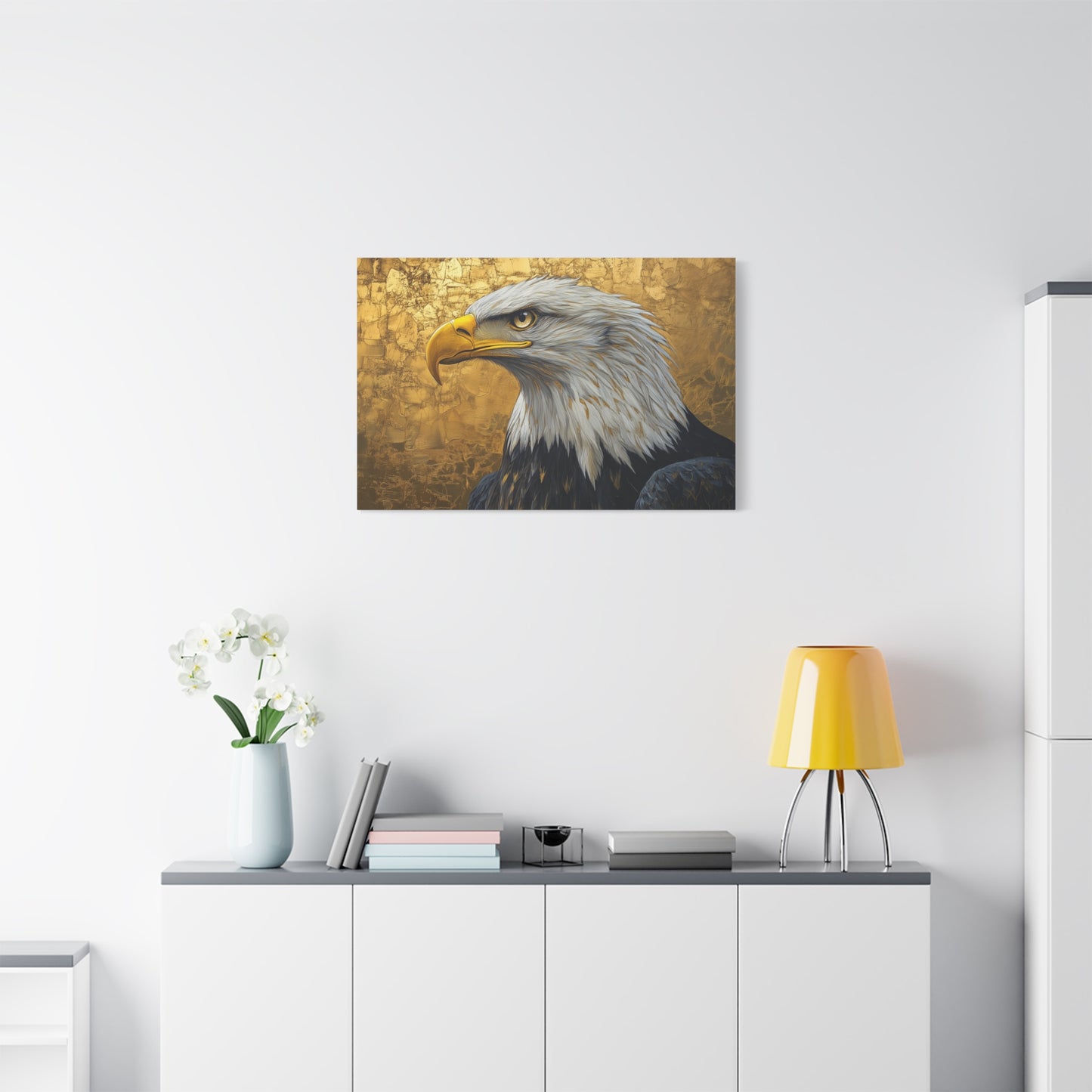 Gold Leaf Bald Eagle - Canvas