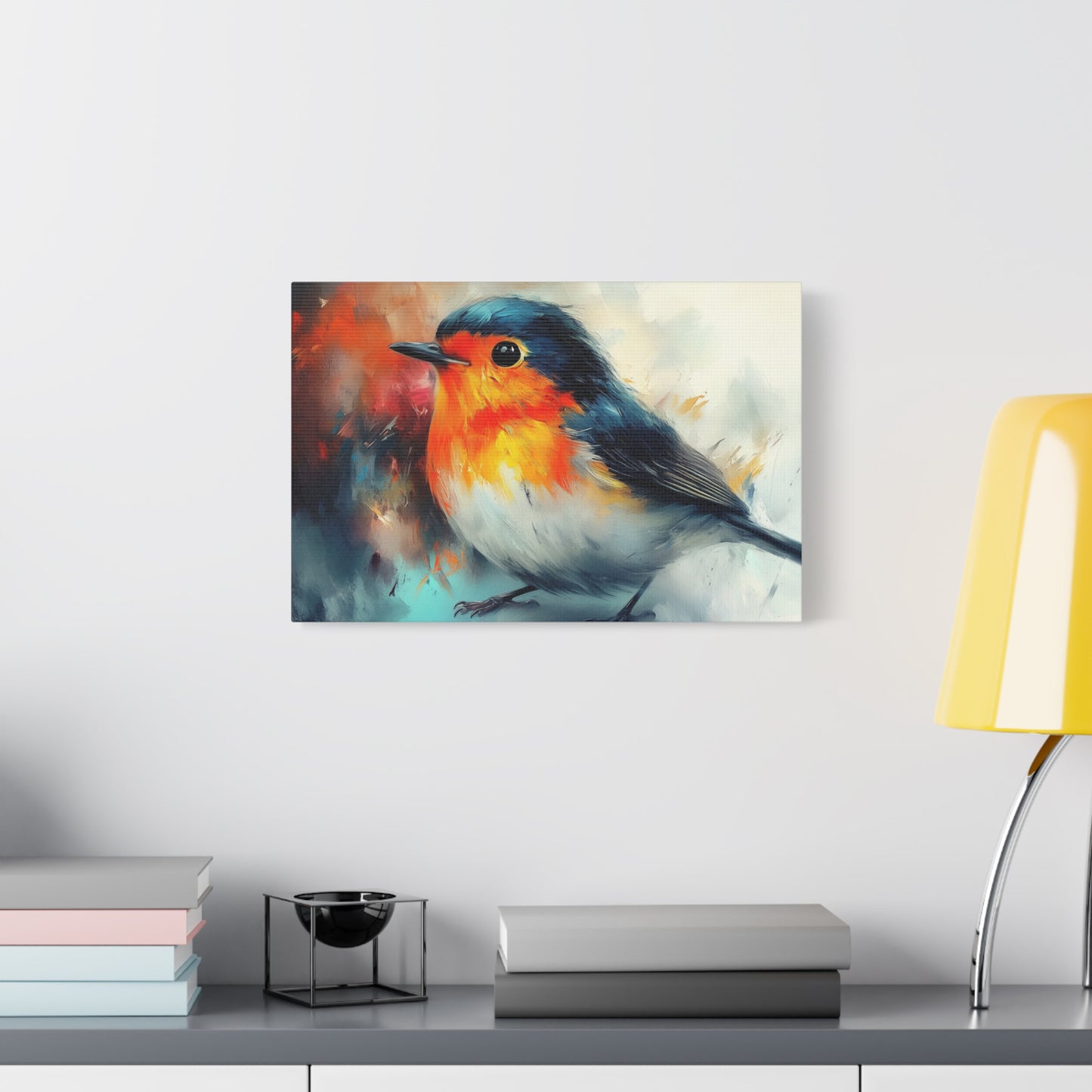 Red Breast Robin Art - Canvas