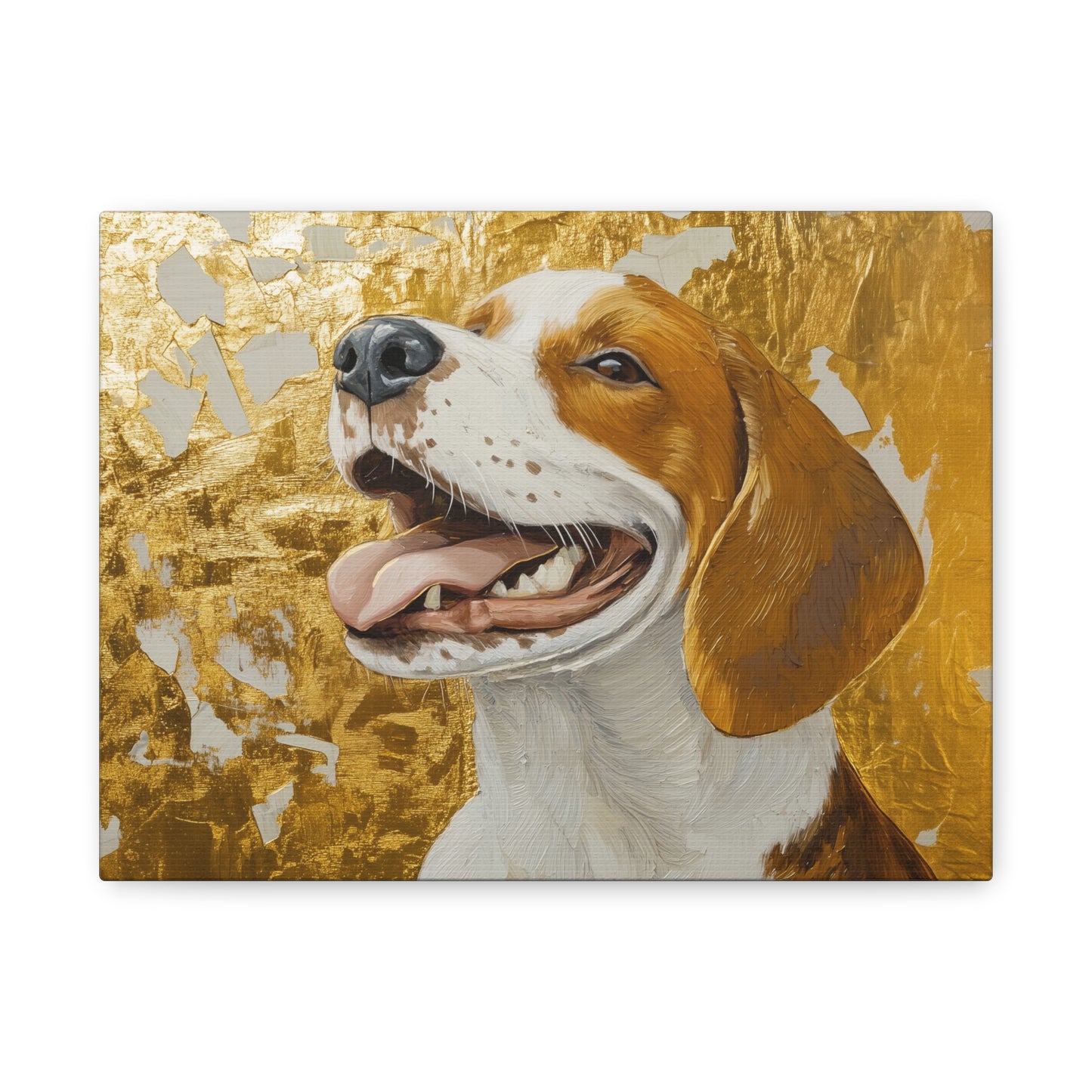 Gold Leaf Beagle - Canvas